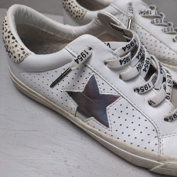 Vintage Havana GRANDE - WILD CHEETAH Size 9 White Gray Silver Star Women's - Picture 2 of 10